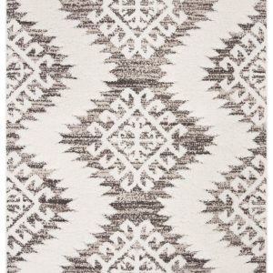SAFAVIEH Moroccan Tassel Shag Desmond Area Rug, Ivory/Brown, 5'3" x 7'6"