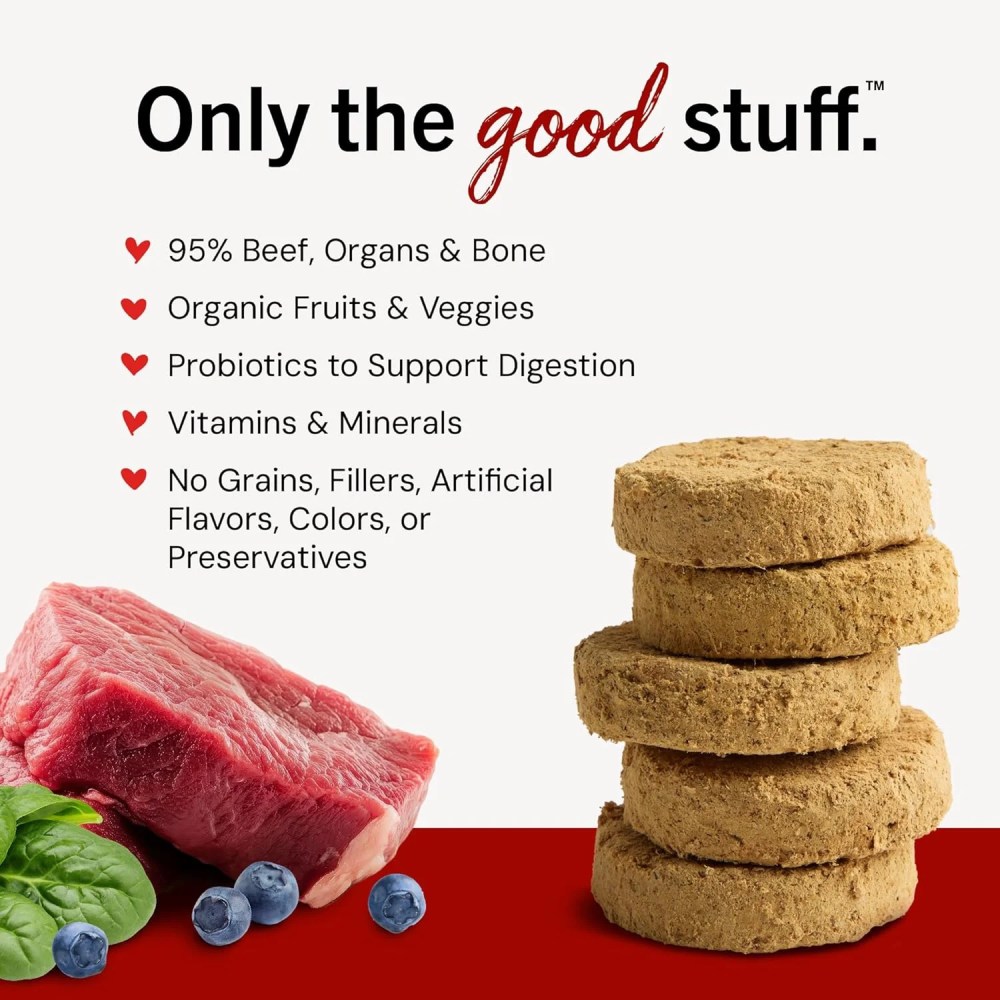 Stella & Chewy's Freeze-Dried Raw Dinner Patties for Dogs - Stella's Super Beef Recipe - 25 Ounce Bag - Image 8