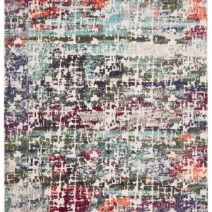 SAFAVIEH Madison Roswell Abstract Area Rug, Blue/Green, 5'3" x 7'6"