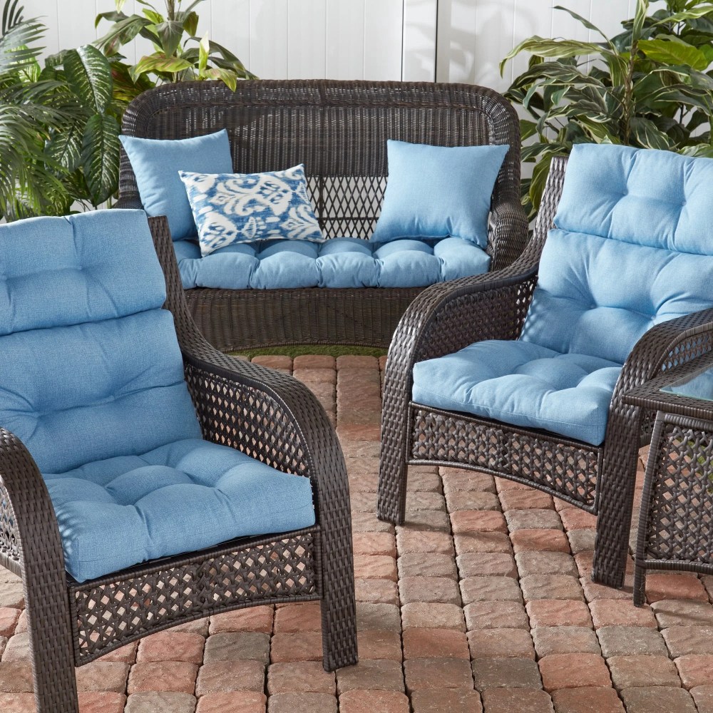 Sunbeam 44 x 22 in. Outdoor High Back Chair Cushion (2-Pack) by Greendale Home Fashions - Image 90
