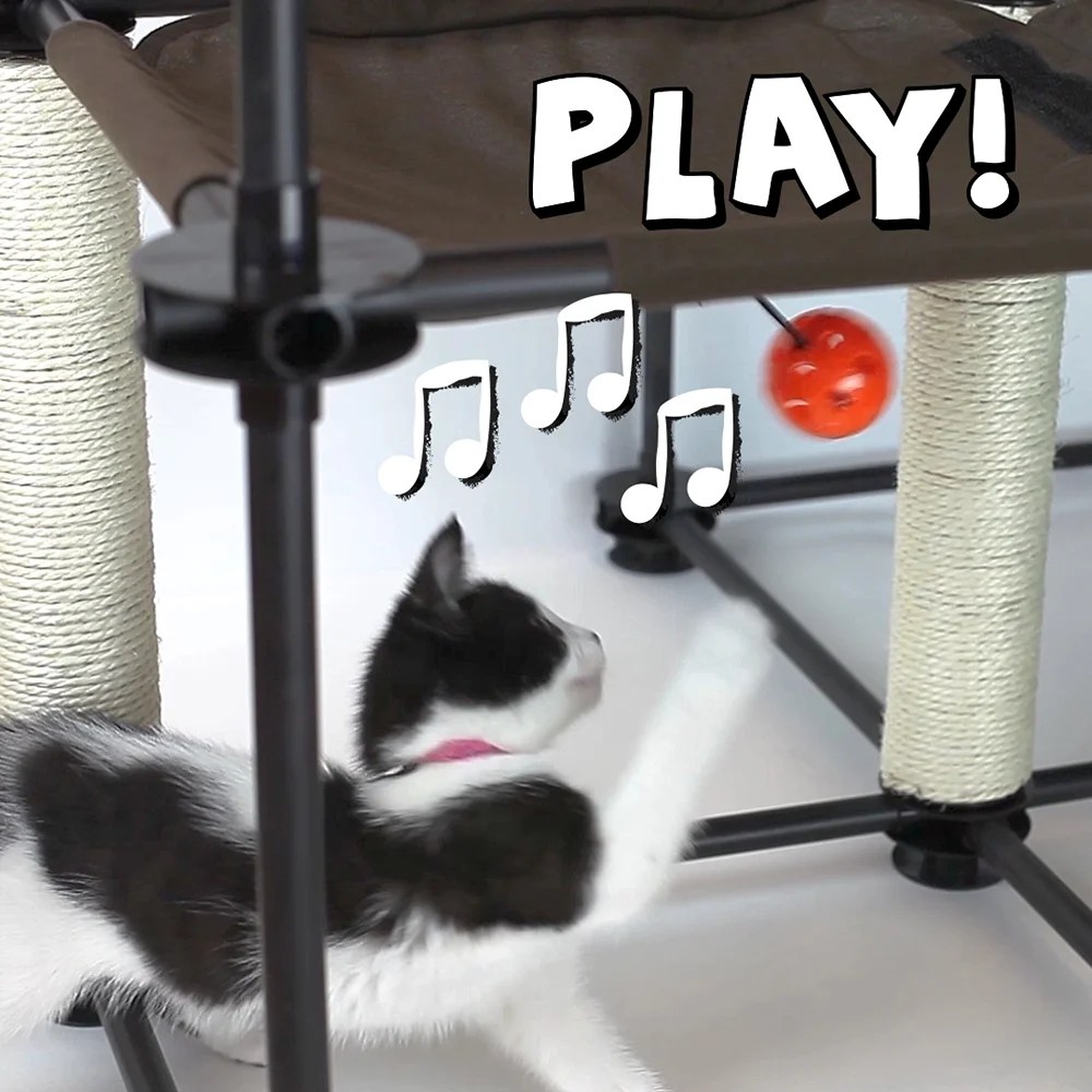Kitty City Indoor Mega Kit Cat Furniture, Cat Scratcher - Image 9