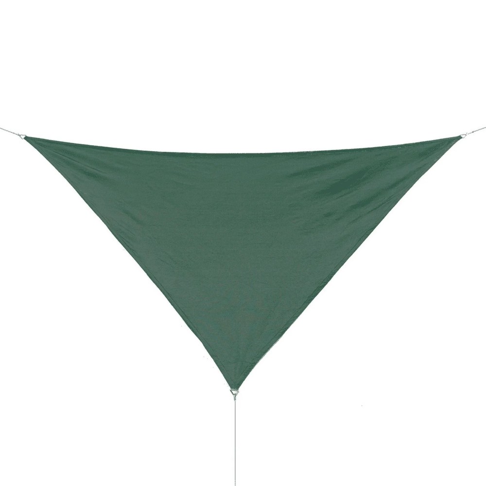 Coolaroo Coolhaven Outdoor Sun Shade Sail With Hardware Kit 95 UV Block Protection for Garden, Patio, Backyard, 12" Triangle, Heritage Green - Image 2