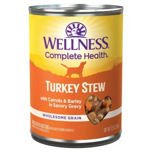 Wellness Complete Health Stew Adult Canned Wet Dog Food,  Grain Free,  Natural,  Turkey Recipe,  12.5 oz,  Pack of 12 Cans