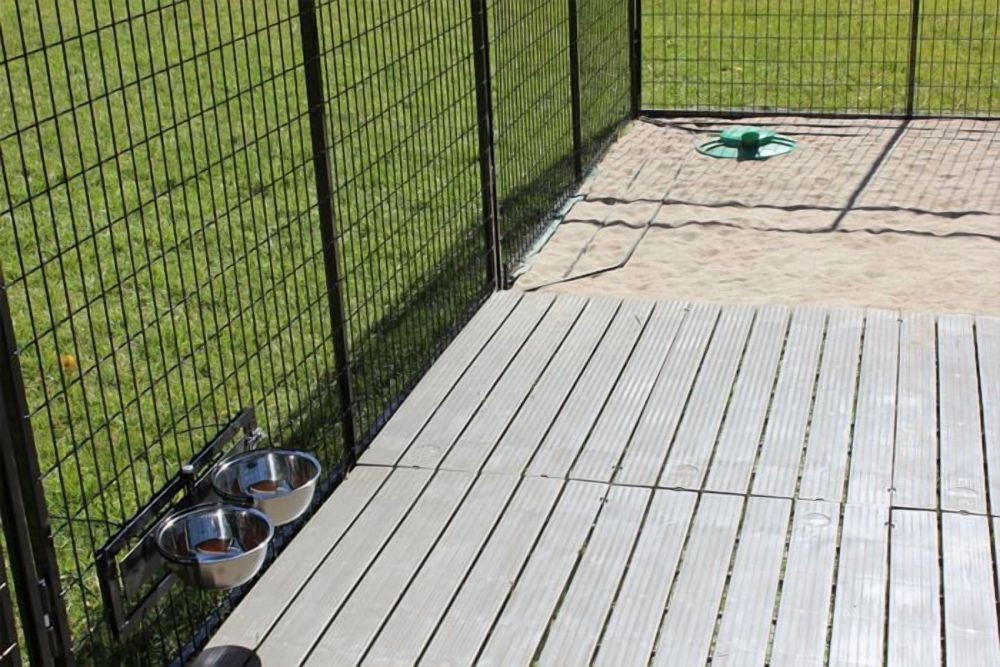Single Large 2" X 4" Raised Dog Kennel Run Flooring Panel Gray - Image 7