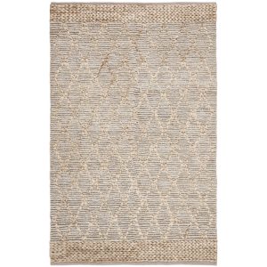 SAFAVIEH Natural Fiber Ingram Geometric Area Rug, Silver, 8" x 10"