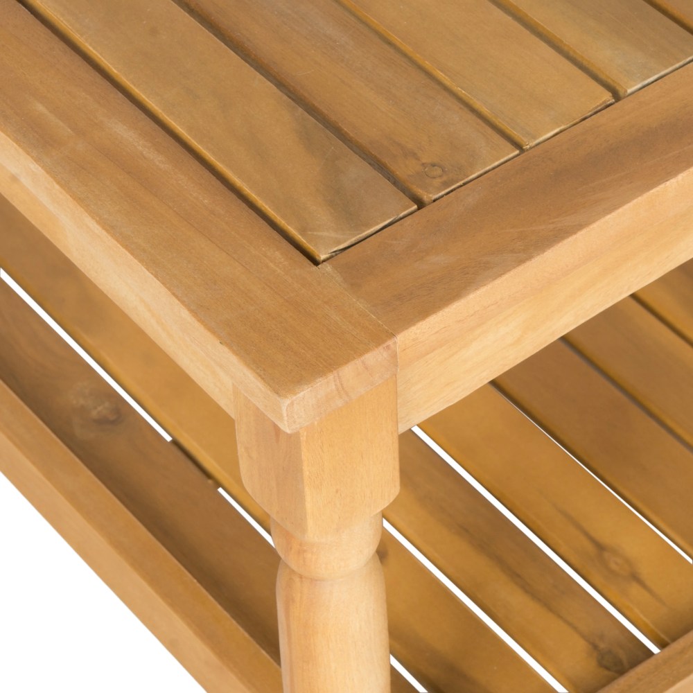 Safavieh Oakley Outdoor Patio Rectangular Coffee Table - Natural - Image 2