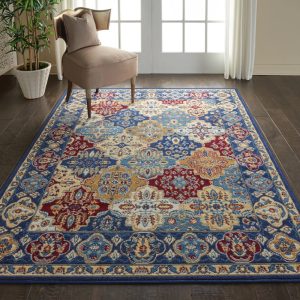 Nourison Grafix Persian Multicolor 5'3" x 7'3" Area Rug, (57)