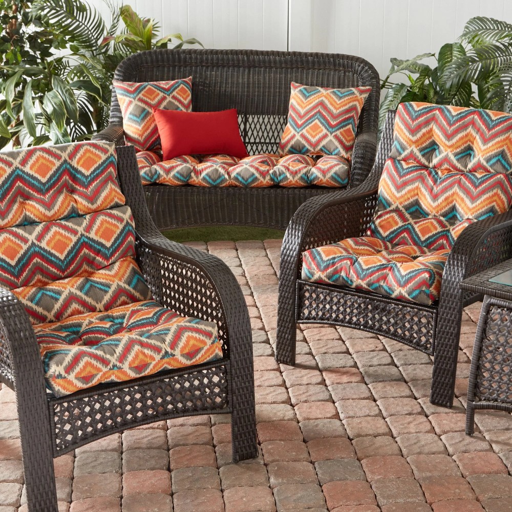 Sunbeam 44 x 22 in. Outdoor High Back Chair Cushion (2-Pack) by Greendale Home Fashions - Image 79