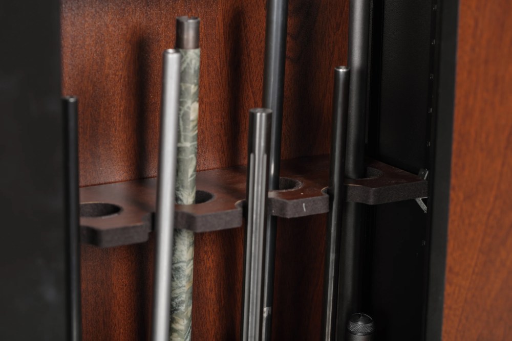 American Furniture Classics Model 910, 10 Gun Safes Metal Cabinet for Long Guns with Key Lock - Image 2