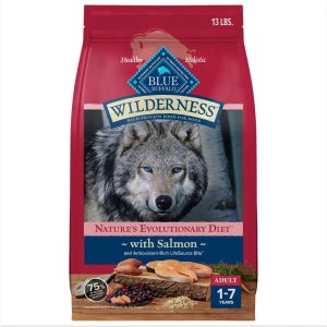 Blue Buffalo Wilderness Natural High-Protein Adult Dog Dry Food,  Salmon Recipe,  13-lb.