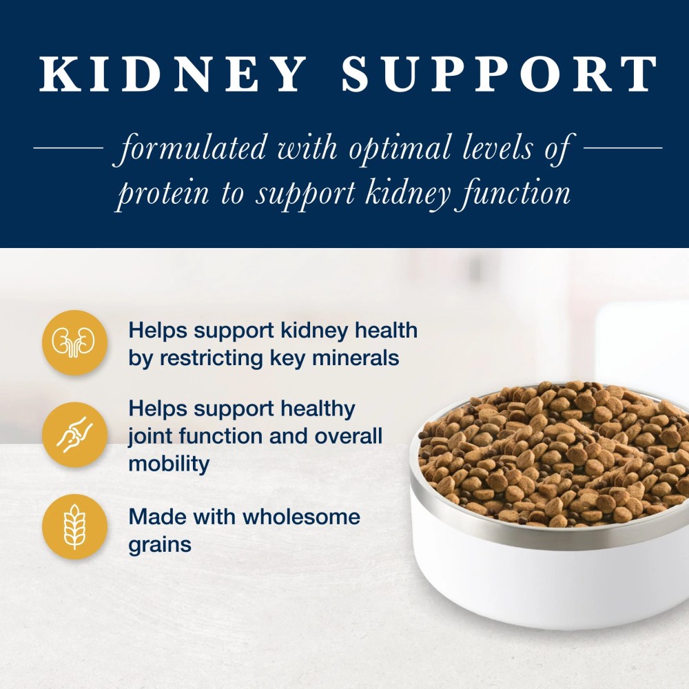 Blue Buffalo Natural Veterinary Diet KS Kidney Support Dry Dog Food, Chicken 22-lb Bag - Image 9