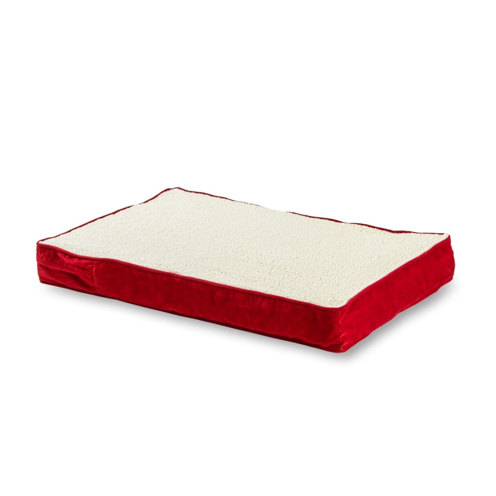 Happy Hounds Oscar Sherpa Orthopedic Dog Bed, Crimson, Large (48 x 36 in.) - Image 5