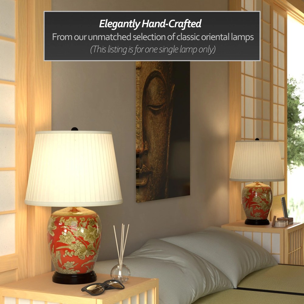 Red Lantern Table Lamps - Image 4