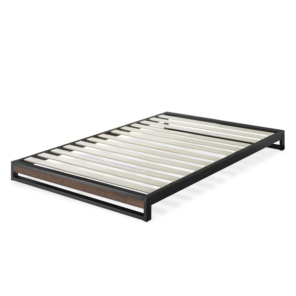 Zinus Good Design Winner Suzanne 6" Bamboo and Metal Platform Bed - Grey Wash, Twin - Image 8