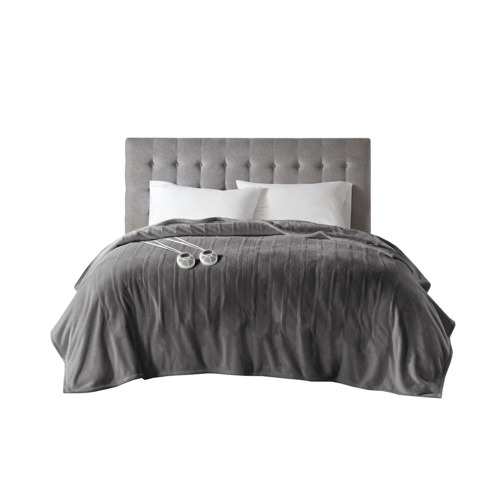Serta Gray Polyester Electric Blanket, Queen - Image 10