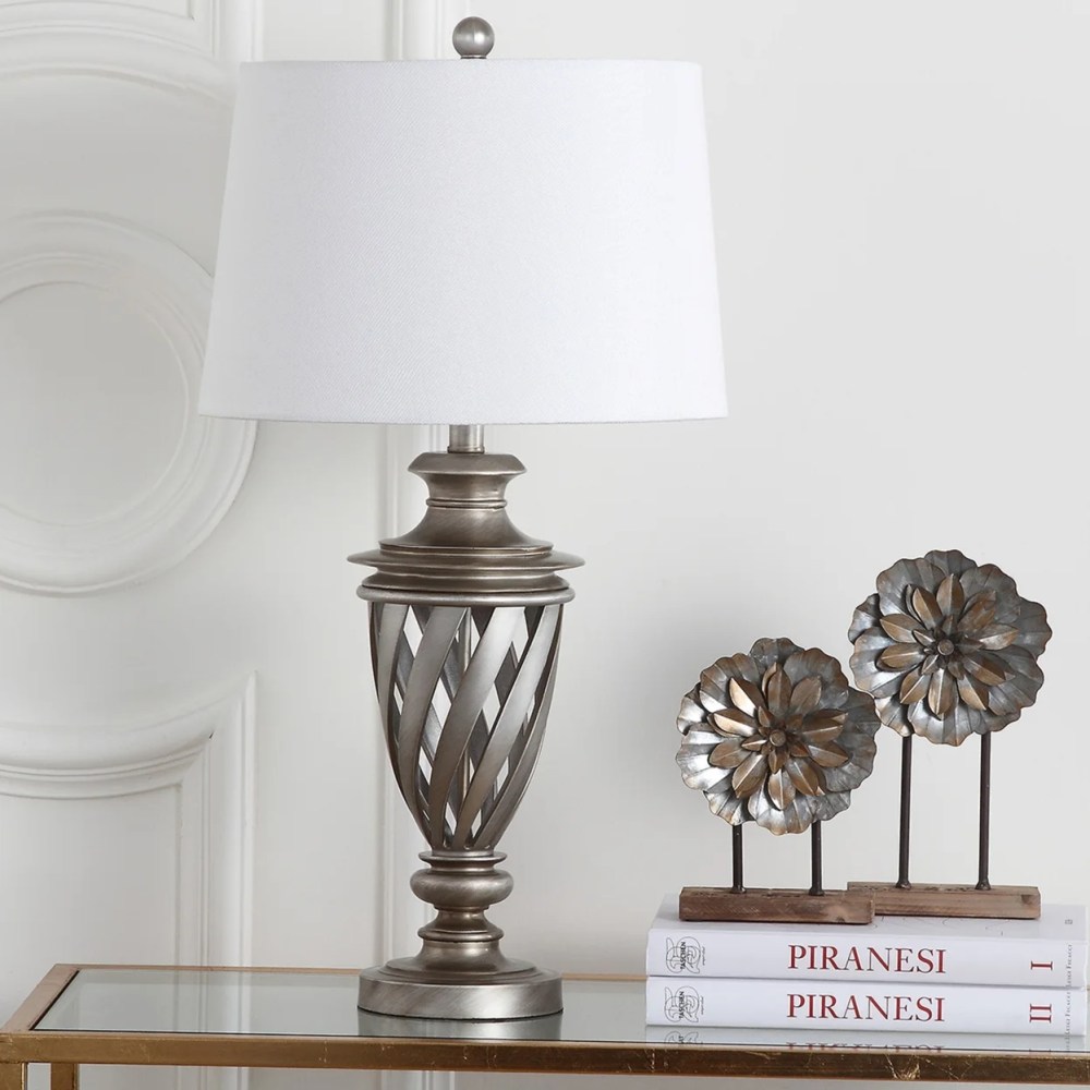 Safavieh Byron 28.5 in. H Antique Urn Table Lamp, Set of 2 - Image 2