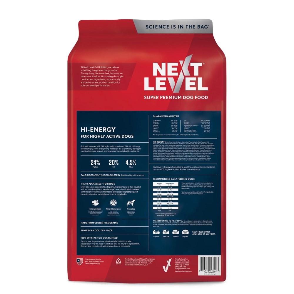 Next Level Hi-Energy for Adult Dogs of All Breeds Multi-Meat Dry Dog Food, 40 lbs - Image 9