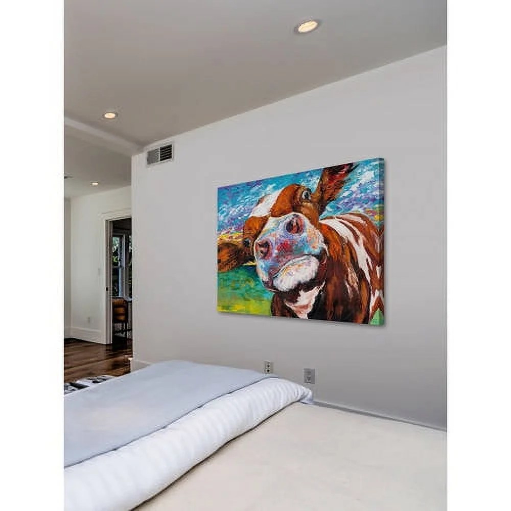 Marmont Hill Curious Cow I Canvas Wall Art - Image 6