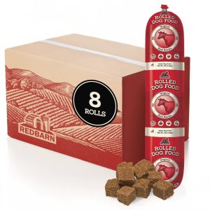 Redbarn Premium Rolled Dog Food,  Semi-Moist,  Beef Recipe,  4 lb. (8 Count)