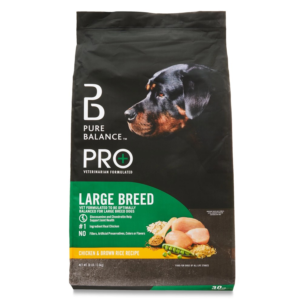 (2 pack) Pure Balance Pro Large Breed Chicken and Brown Rice Recipe Dry Dog Food, 30 lb - Image 2