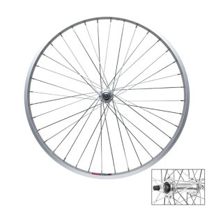 WM Wheel Rear 26in (559x19mm) Alloy Silver 36H FW 5/6/7sp Bolt-On 135mm 14gucp