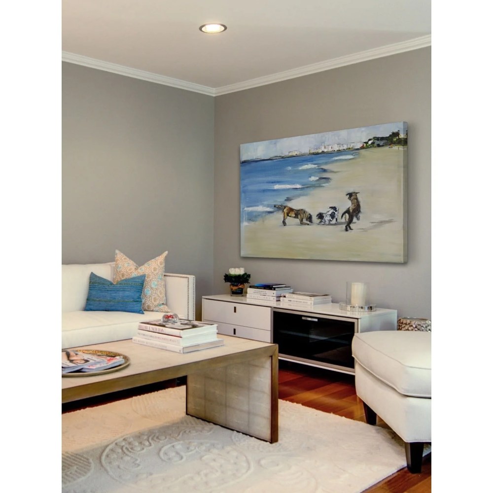 Marmont Hill Dogs' Play by Tori Campisi Canvas Wall Art - Image 4
