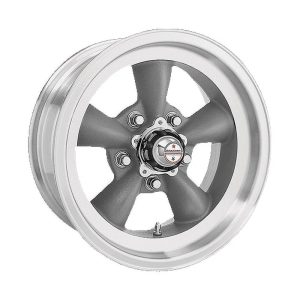 American Racing Vintage Aluminum Rim VN105 TORQ THRUST D 14X6in Torq Thrust Gray Machined Lip Finish,  VN1054665