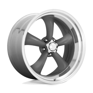 American Racing Vintage Aluminum Rim VN215 CLASSIC TORQ THRUST II 1 PC 15X8in Mag Gray Machined Lip Finish,  VN2155861
