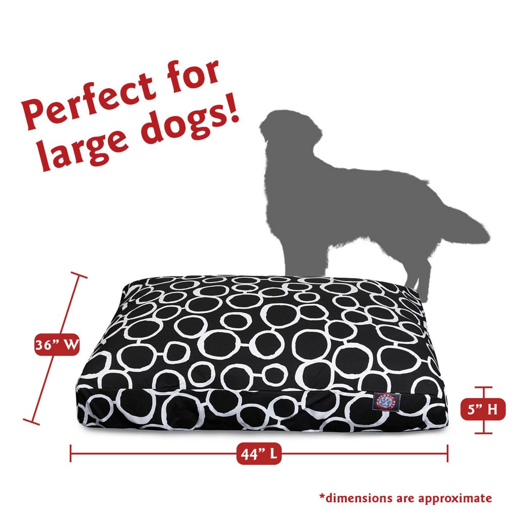 Majestic Pet Fusion Shredded Memory Foam Rectangle Pet Bed For Dogs, Removable Cover, Black, Large - Image 6