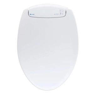 Brondell LumaWarm Heated Nightlight Toilet Seat, Round White