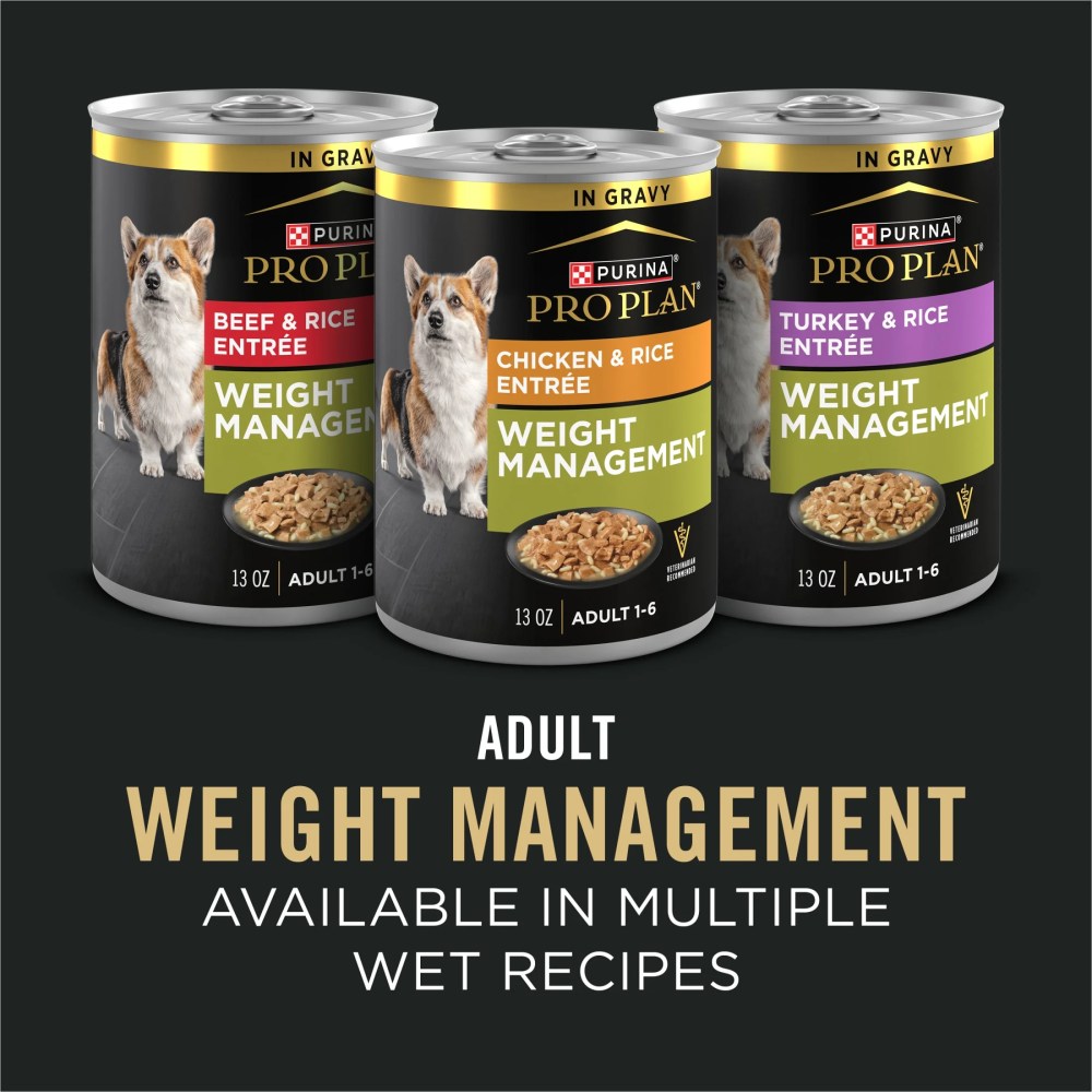 Purina Pro Plan Adult 7 Plus Weight Management Shredded Blend Chicken and Rice Formula Dog Food Senior Formula, 18 lb Bag - Image 7