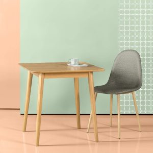 Zinus Sandra 30" Indoor Wood Square Dining Table,Brown