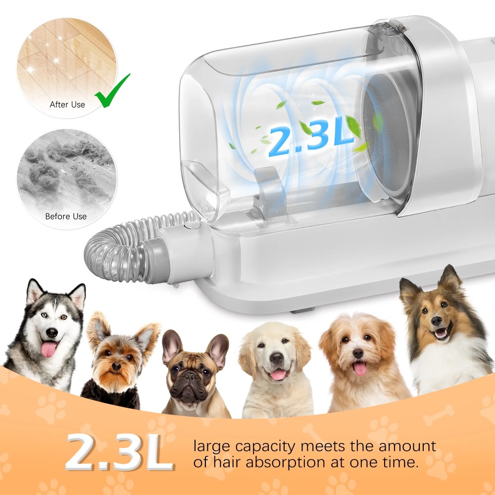 LMVVC Dog & Cat Grooming Clippers Kit, Adjustable Corded Electric with Accessories (9 Pack) - Image 5