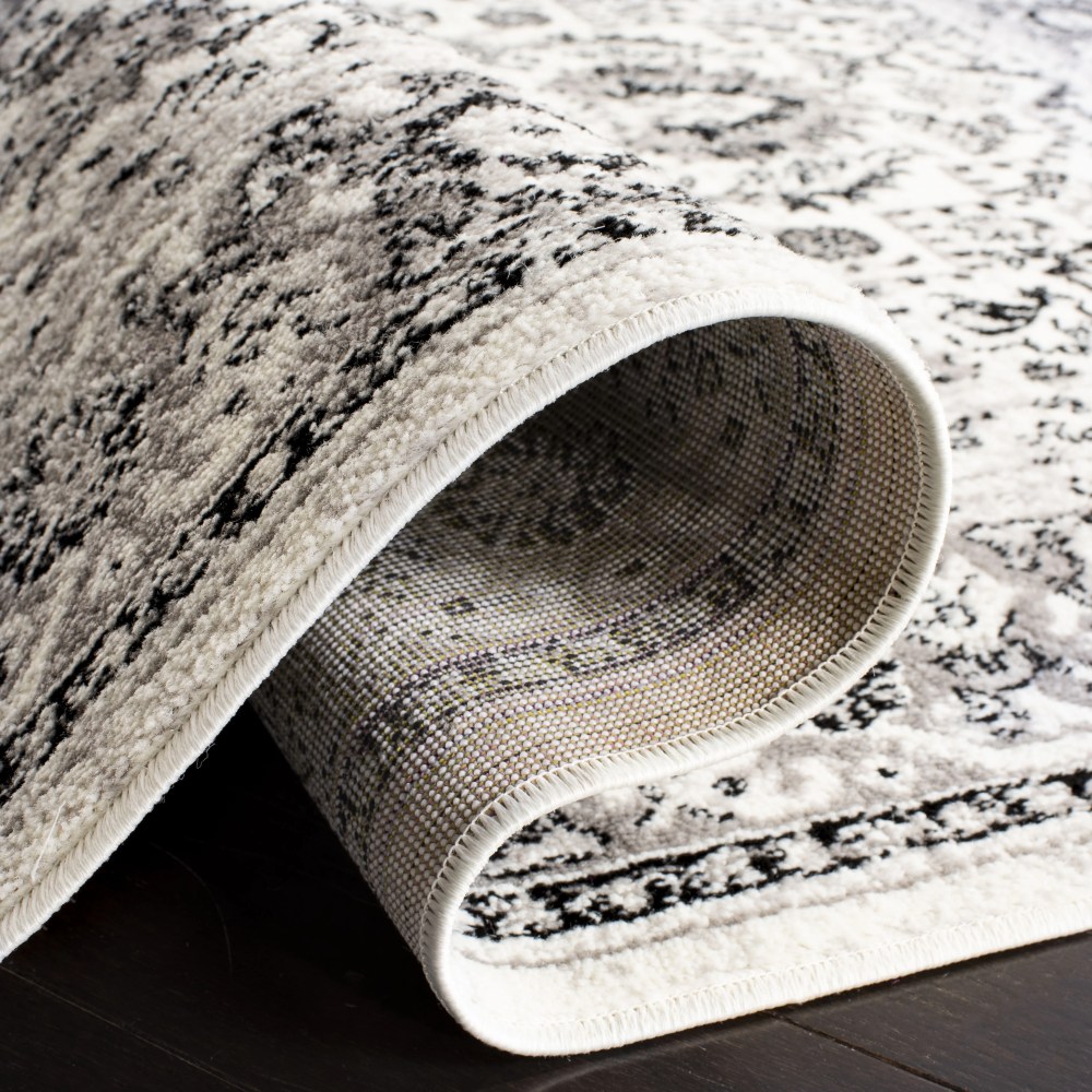 SAFAVIEH Skyler Boniface Floral Area Rug, Grey/Ivory, 5'1" x 7'6" - Image 9