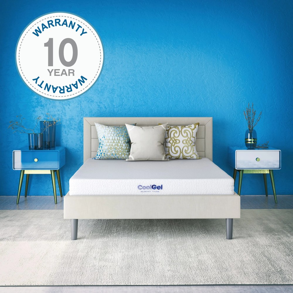 Cool Gel 6" Twin Medium Tight Top Gel Memory Foam Mattress, White - Image 10