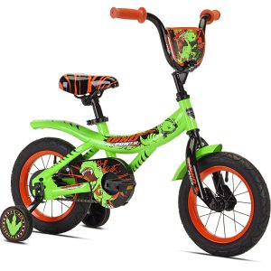12" Kent Dino Power Training Wheel Bicycle,  Fits Rider 2" - 3'2",  Green,  Toddler/Child,  Unisex