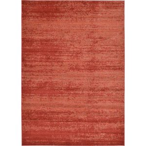 Unique Loom Del Mar Collection Area Rug - Lucille (7" 1" x 10" Rectangle Terracotta/Red)