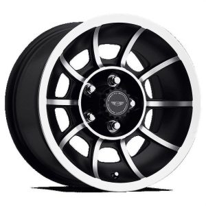 American Racing Vintage Aluminum Rim VN47 VECTOR 15X8.5in Satin Black Machined Finish,  VN4758565B