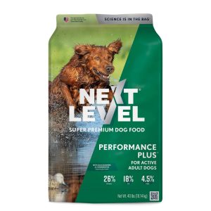 Next Level Performance Plus,  For Active Adult Dogs,  Joint Support,  Beef-Chicken-Pork-Fish Flavors,  Dry Dog Food,  40 lbs