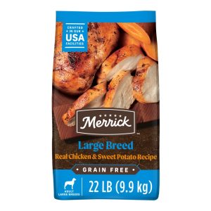 Merrick Real Chicken & Sweet Potato Dry Dog Food,  Grain Free,  22 lb Bag