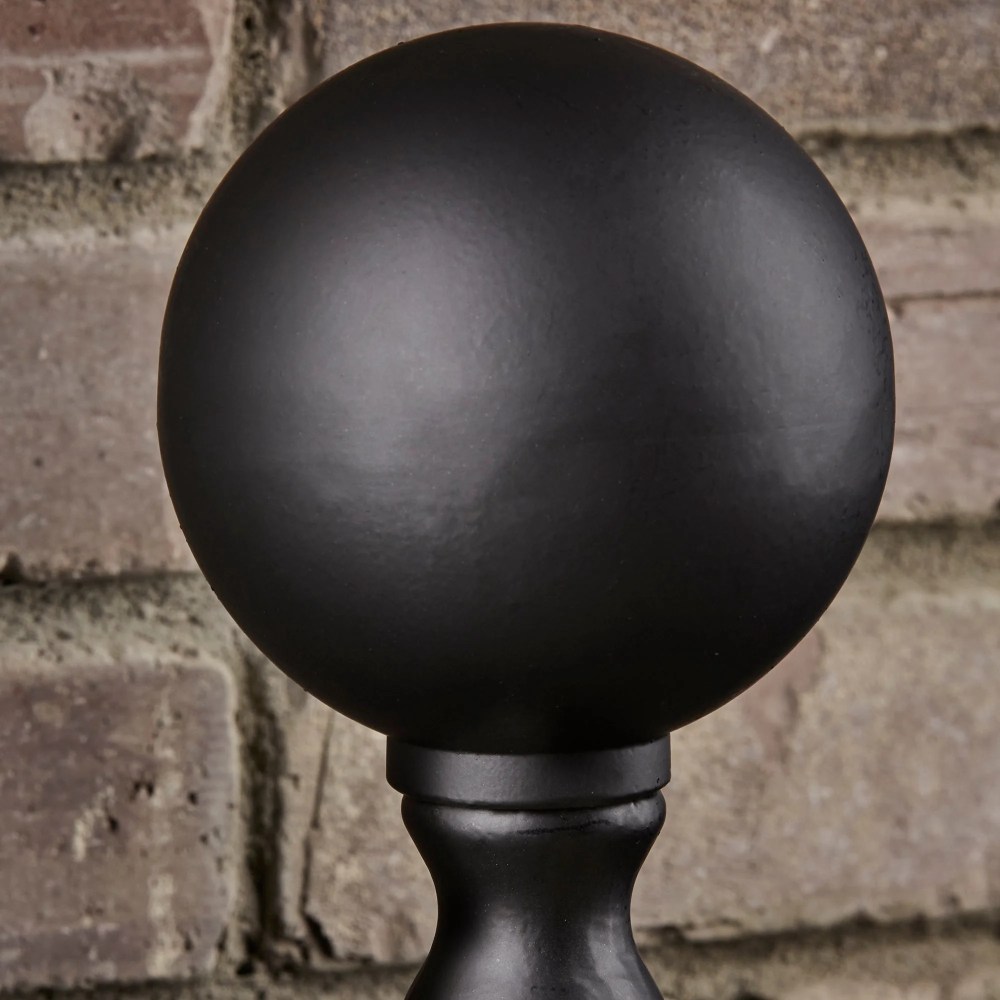 UniFlame Black Ball Andirons - Image 8