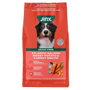 Jinx Salmon,  Sweet Potato,  & Carrot Grain Free Dry Dog Food,  30lb Bag