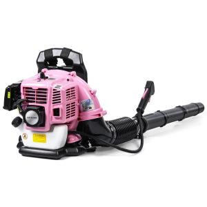 Xssm Leaf Blower,52CC 2-Stroke Backpack Gas Leaf Blower,Gas Blower,Up to 550 CFM,Powerful Clearing,for Lawn Care Yard Dust Debris (Pink)