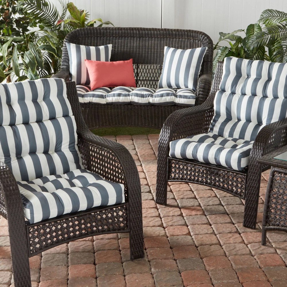 Sunbeam 44 x 22 in. Outdoor High Back Chair Cushion (2-Pack) by Greendale Home Fashions - Image 96