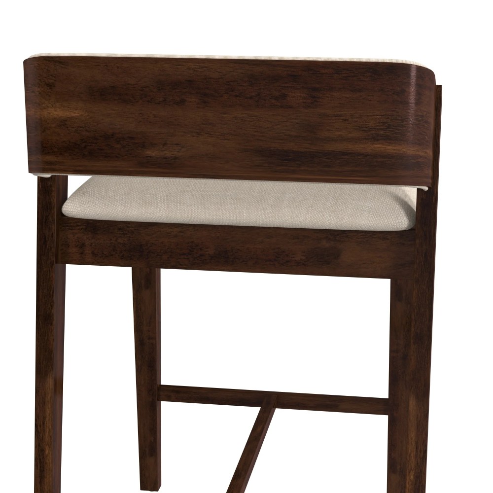 Hillsdale Furniture Dresden Wood Counter Height Stool, Walnut - Image 5