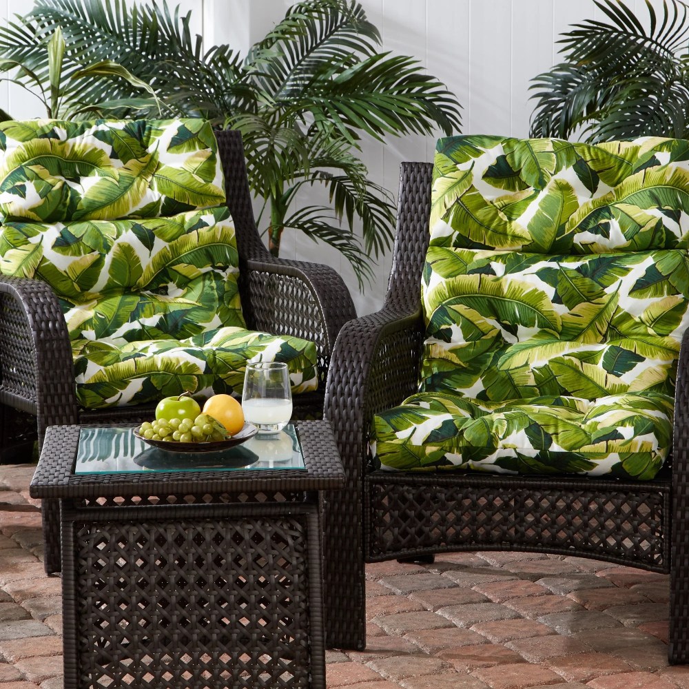 Sunbeam 44 x 22 in. Outdoor High Back Chair Cushion (2-Pack) by Greendale Home Fashions - Image 54