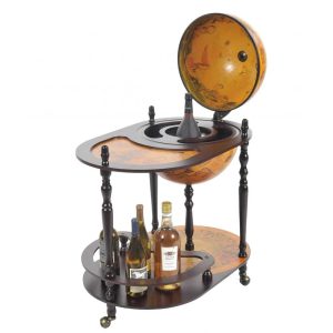 20" x 32" x 36" Red, Globe Drink Trolley