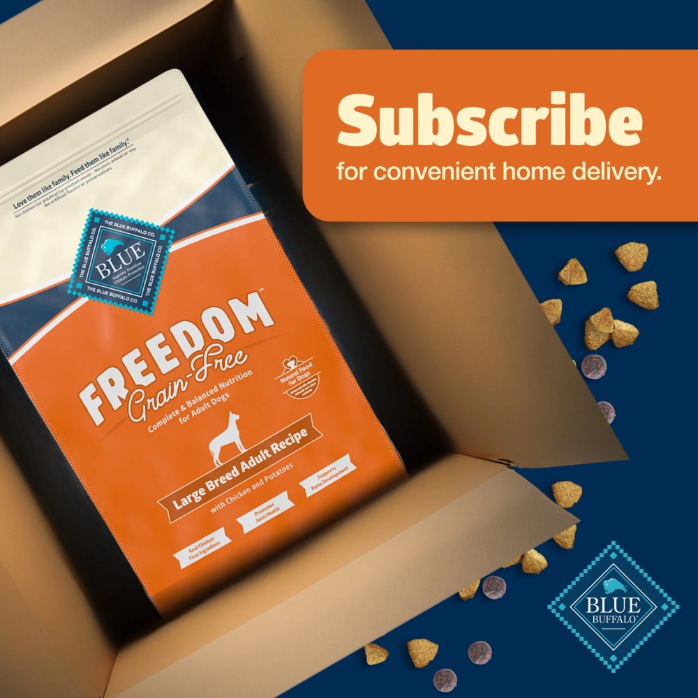 Blue Buffalo Freedom Grain-Free Large Breed Adult Dry Dog Food, Chicken & Potatoes 24 lbs. - Image 9
