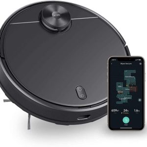 Wyze Wi-Fi Connected Robotic Vacuum with LiDAR Room Mapping,Ideal for Pet Hair,Hard Floors and Carpets