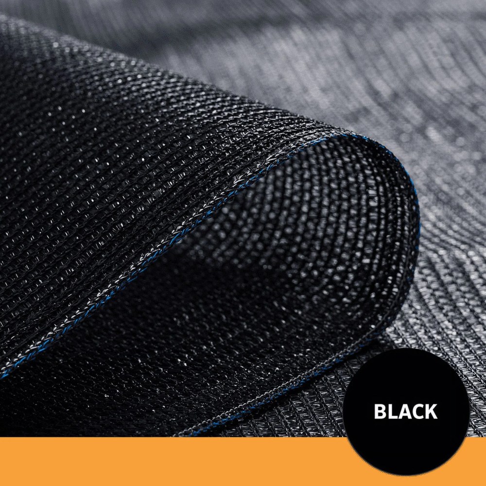 Coolaroo Privacy Screen Shade Fabric with 70 UV Block Protection for Fence, Carports, Balcony, Wind Block, Car Protection, 6" x 100", Black - Image 4